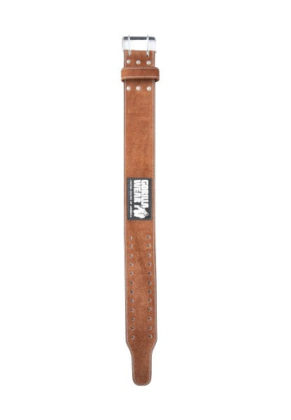 Gorilla Wear 4 Inch Powerlifting Belt, brown