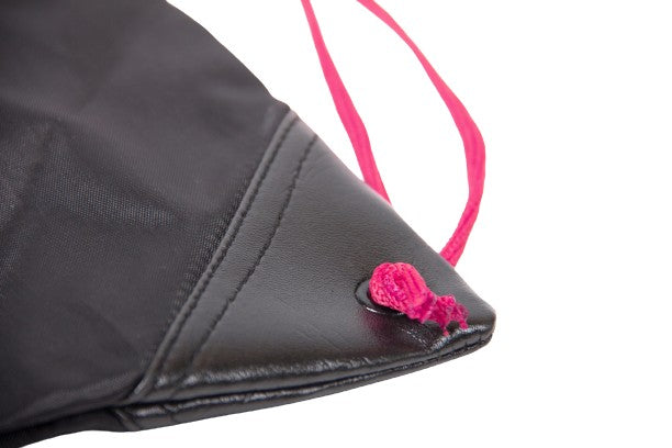 Gorilla Wear GW Drawstring Bag, black/pink