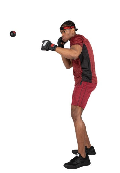 Gorilla Wear Boxing Reflex Ball, black/red