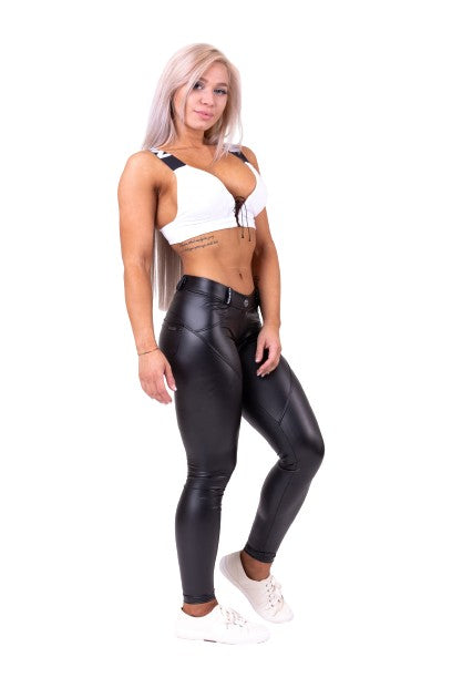 Nebbia Lace-Up Sport Bra, white