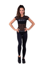 Nebbia Flash Mesh T-Shirt, black