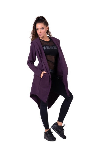 Nebbia Rebel Tail Coat Jacket, burgundy