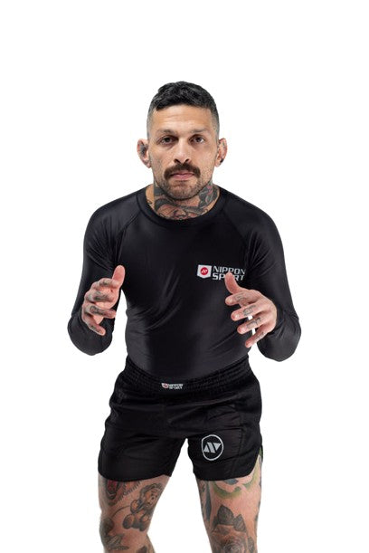 Nippon Sport Rash Guard Long sleeve - Black