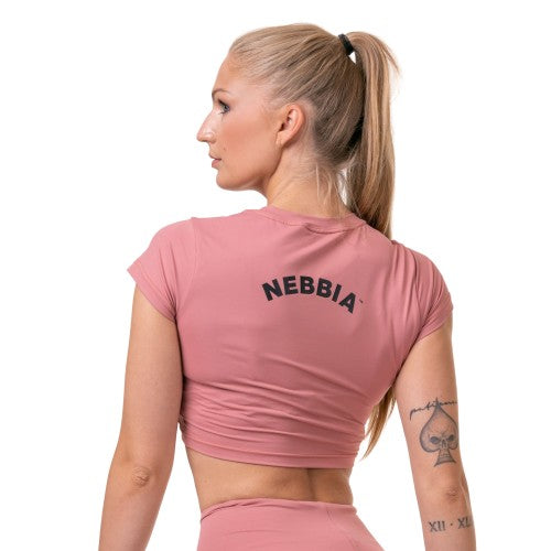 Nebbia Sporty Crop Top, old rose