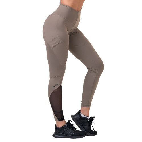 Nebbia Fit & Smart High Waist Tights, mocha