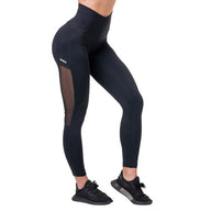 Nebbia High Waist Mesh Tights, black