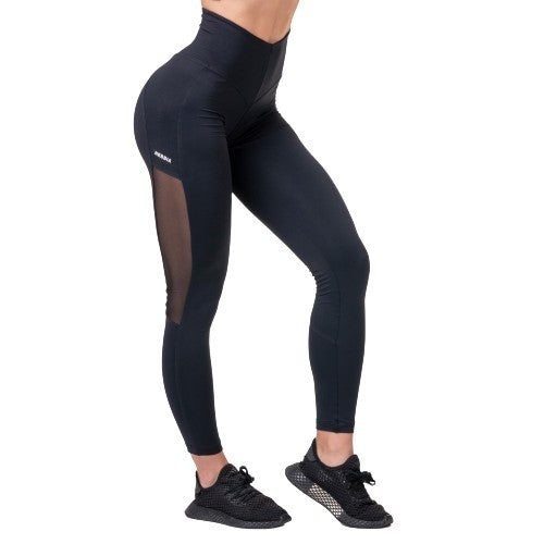 Nebbia High Waist Mesh Tights, black