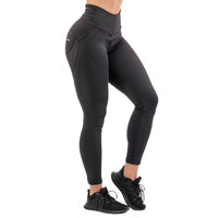 Nebbia High Waist Bubble Butt Lifting Pants, black