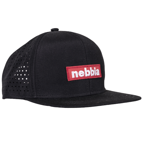 Nebbia Red Label Snapback Cap, black