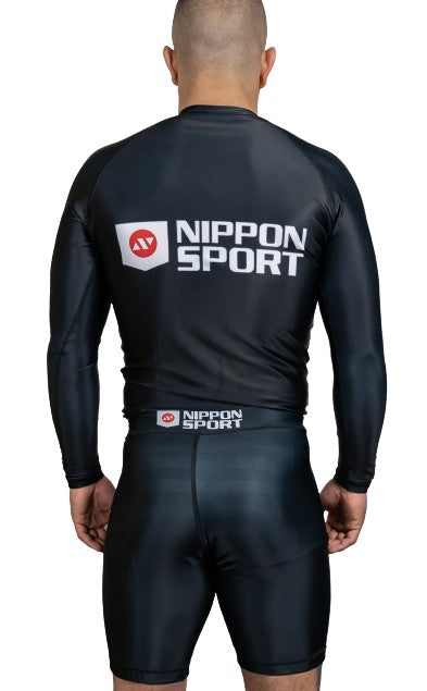 Nippon Sport Rash Guard - Long sleeve - stor logotyp