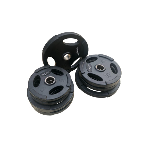 TITAN LIFE Weight Set Viktset 100 kg (Garage Gym) – komplett styrkepaket för hemmaträning