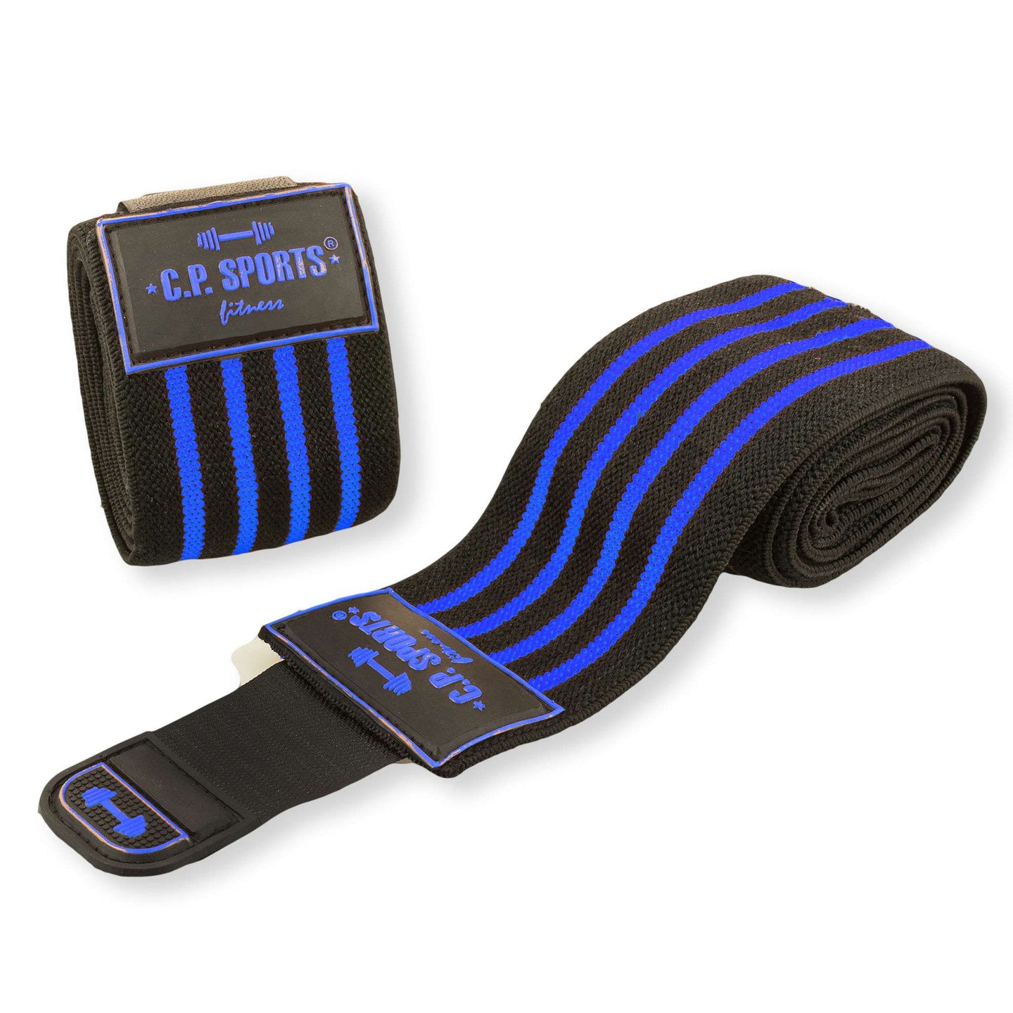 C.P Sports Elbow Wraps Pro 1,3 m, black/blue