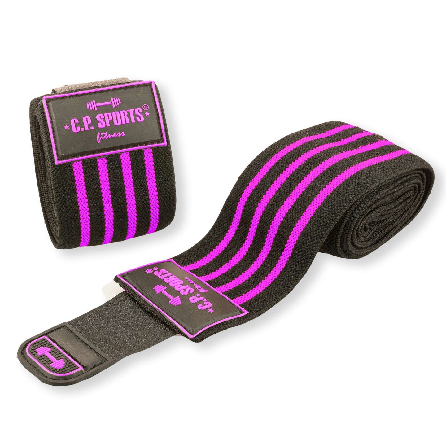 C.P Sports Elbow Wraps Pro 1,3 m, black/pink