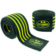 C.P Sports Knee Wraps, black/yellow, 2 m