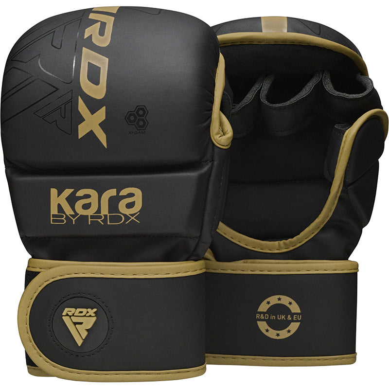 RDX F6 MMA & GRAPPLINGHANDSKAR - Svart / Guld