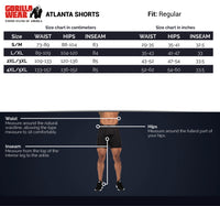 Gorilla Wear Atlanta Shorts, black/grey