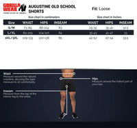 Gorilla Wear Augustine Old School Shorts, svart / röd