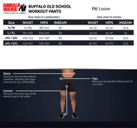 Gorilla Wear Buffalo Old School Workout Pants, black/grey