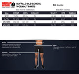 Gorilla Wear Buffalo Old School Workout Pants, Svart / Röd