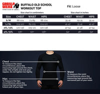Gorilla Wear Buffalo Old School Workout Top, black/red