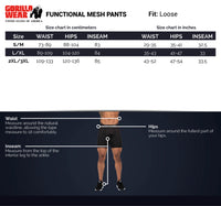 Gorilla Wear Functional Mesh Pants, Svart / Grön