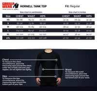 Gorilla Wear Hornell Tank Top, black/red