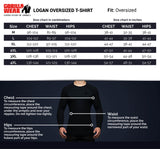 Gorilla Wear Logan Oversized T-Shirt, beige/red