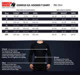 Gorilla Wear Oswego S/L Hooded T-Shirt, Svart