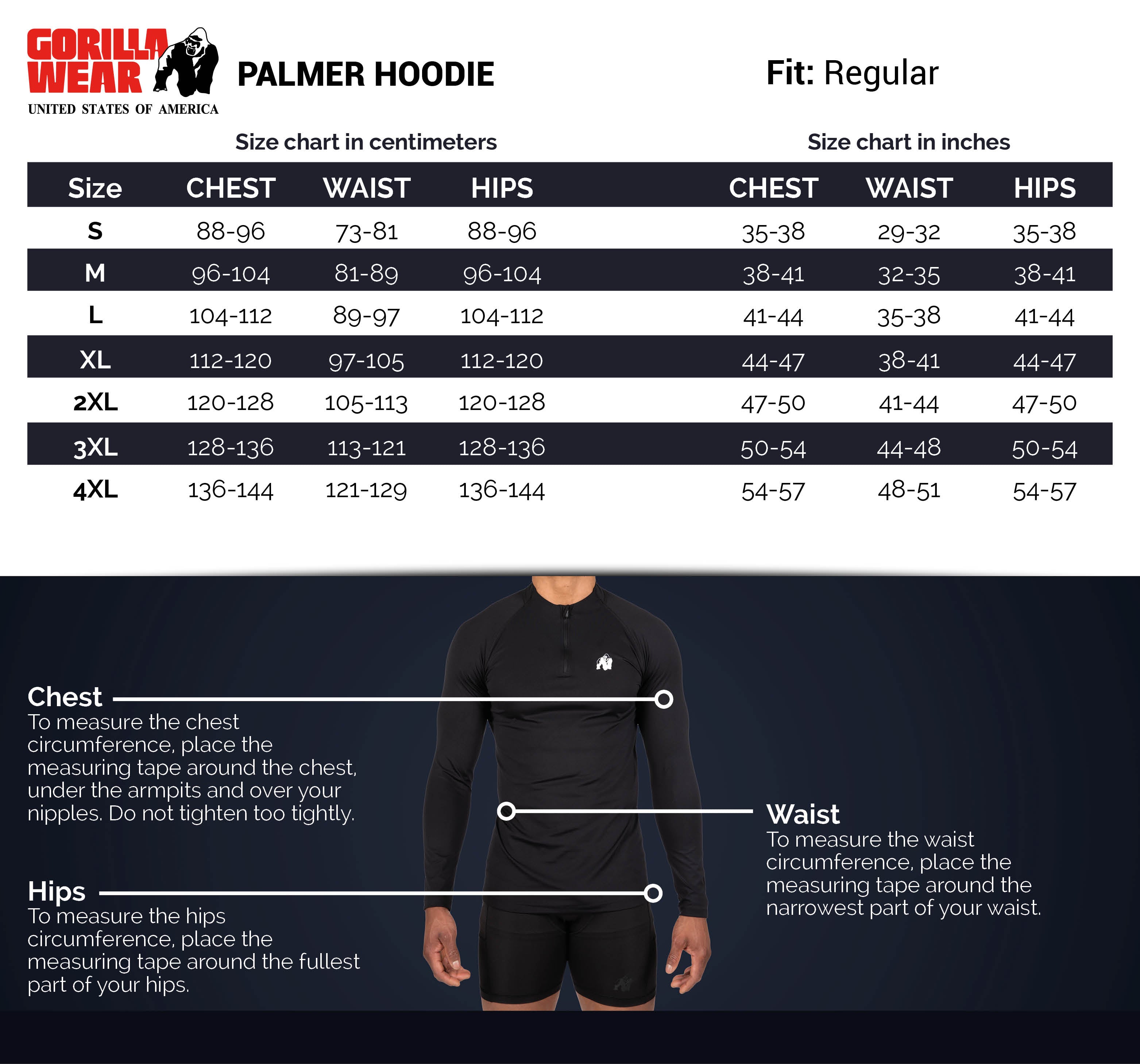 Gorilla Wear Palmer Hoodie, grey