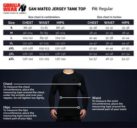 Gorilla Wear San Mateo Jersey Tank Top, white/blue