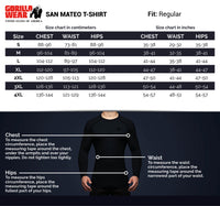 Gorilla Wear San Mateo T-Shirt, black/red