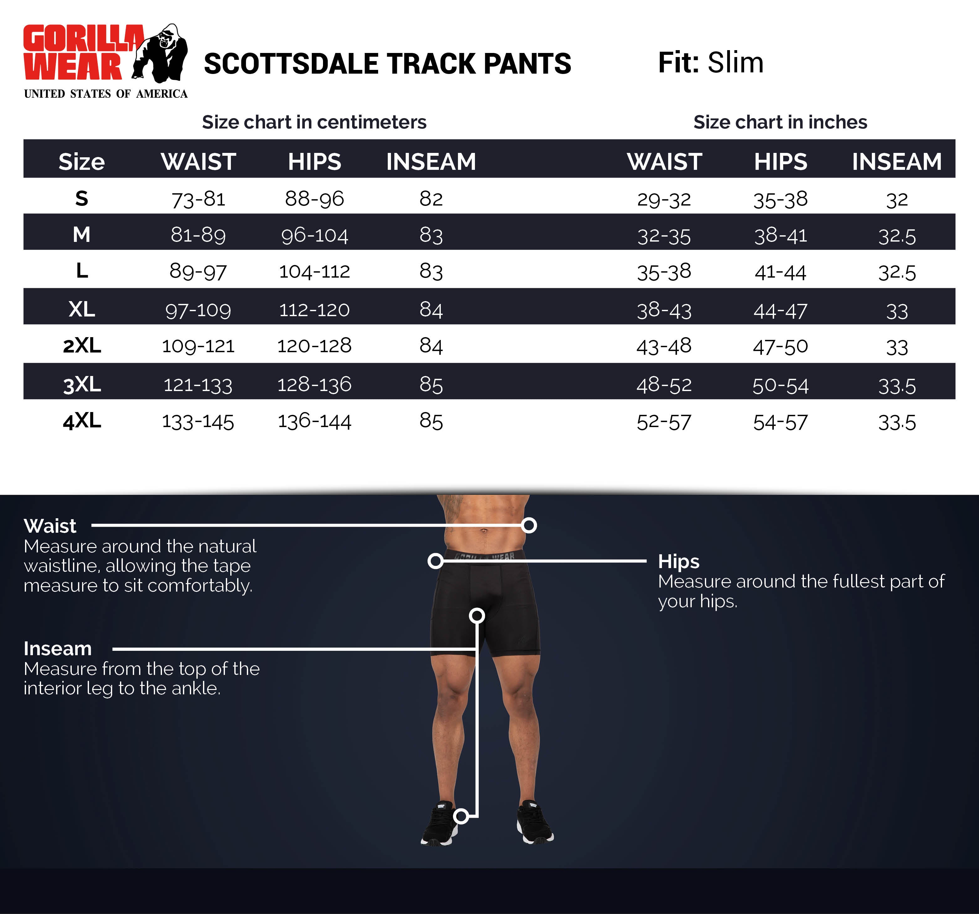 Gorilla Wear Scottsdale Track Pants, grey
