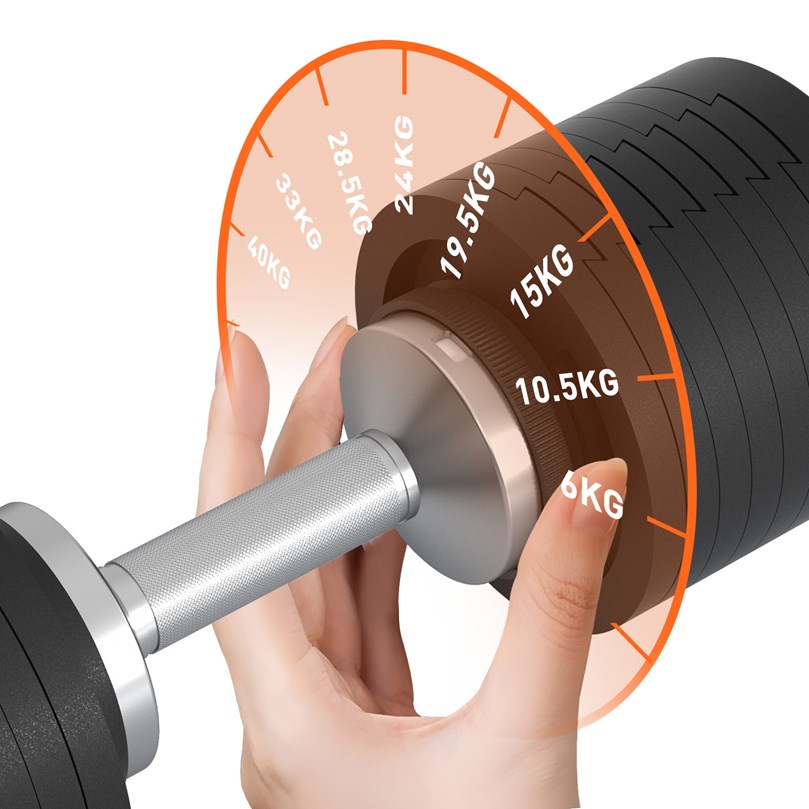 Snode AD85 Justerbara Hantlar – 6–40 kg