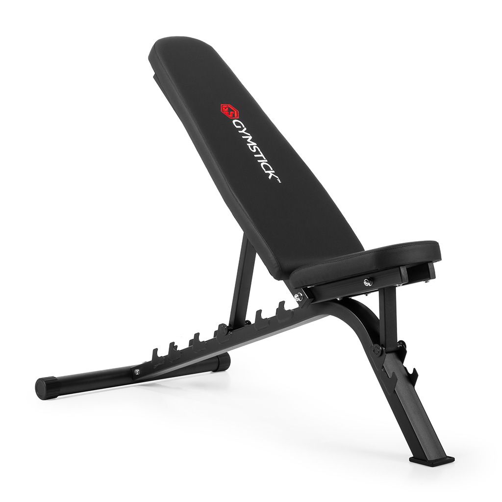 Gymstick Träningsbänk Fitness Bench – Justerbar bänk för allsidig styrketräning