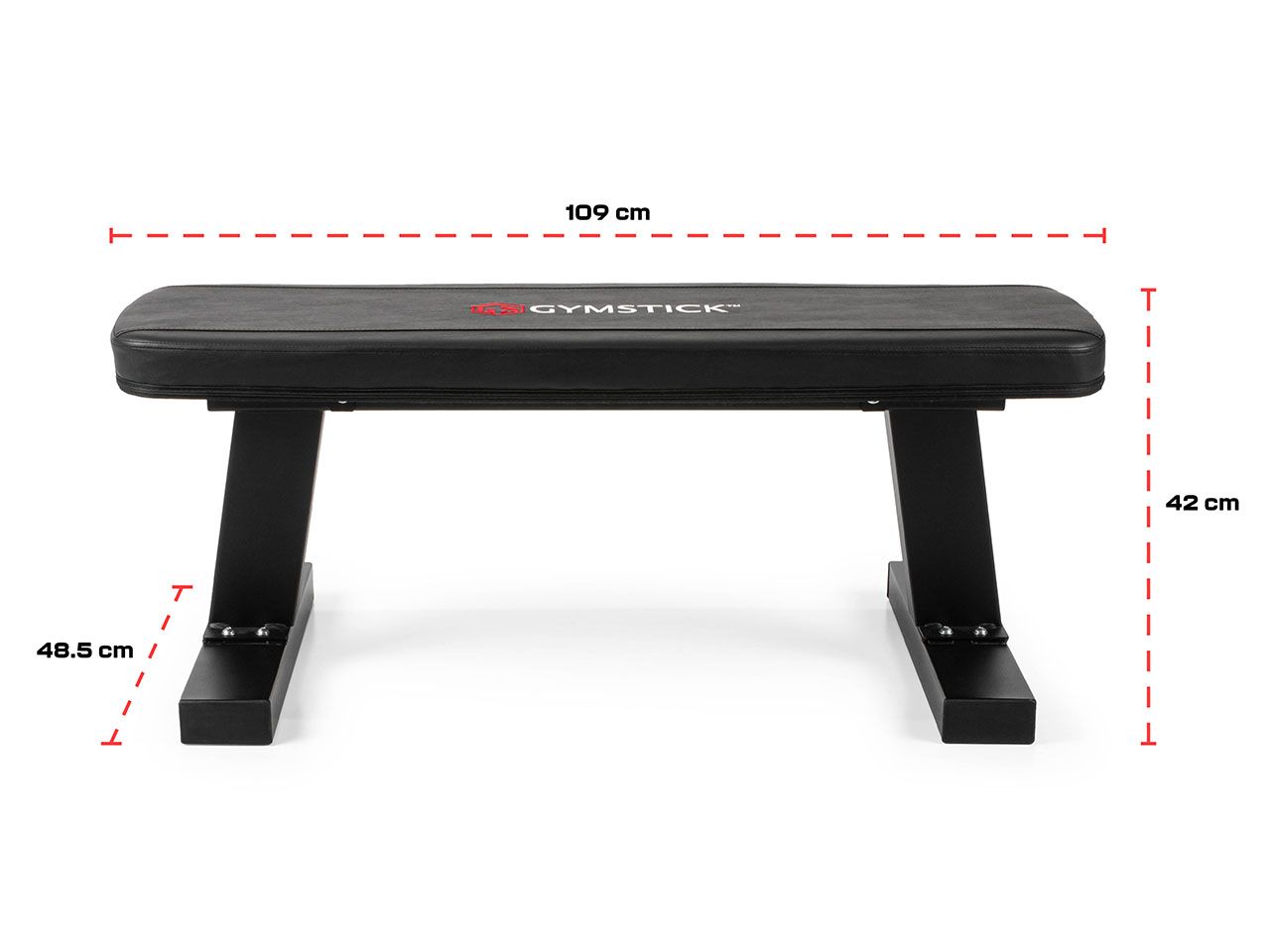 Gymstick Träningsbänk Flat Bench – Enkel, stabil och redo för alla pass