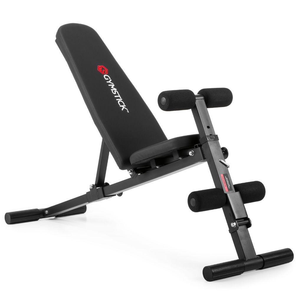 Gymstick Multi Bench Multibänk - Kompakt, lätt att vika ihop och perfekt för dig som vill träna rygg, mage och sidomuskler