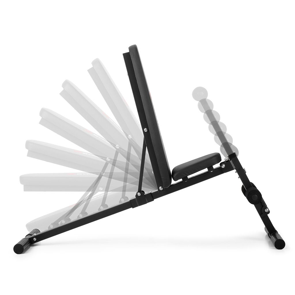 Gymstick Multi Bench Multibänk - Kompakt, lätt att vika ihop och perfekt för dig som vill träna rygg, mage och sidomuskler