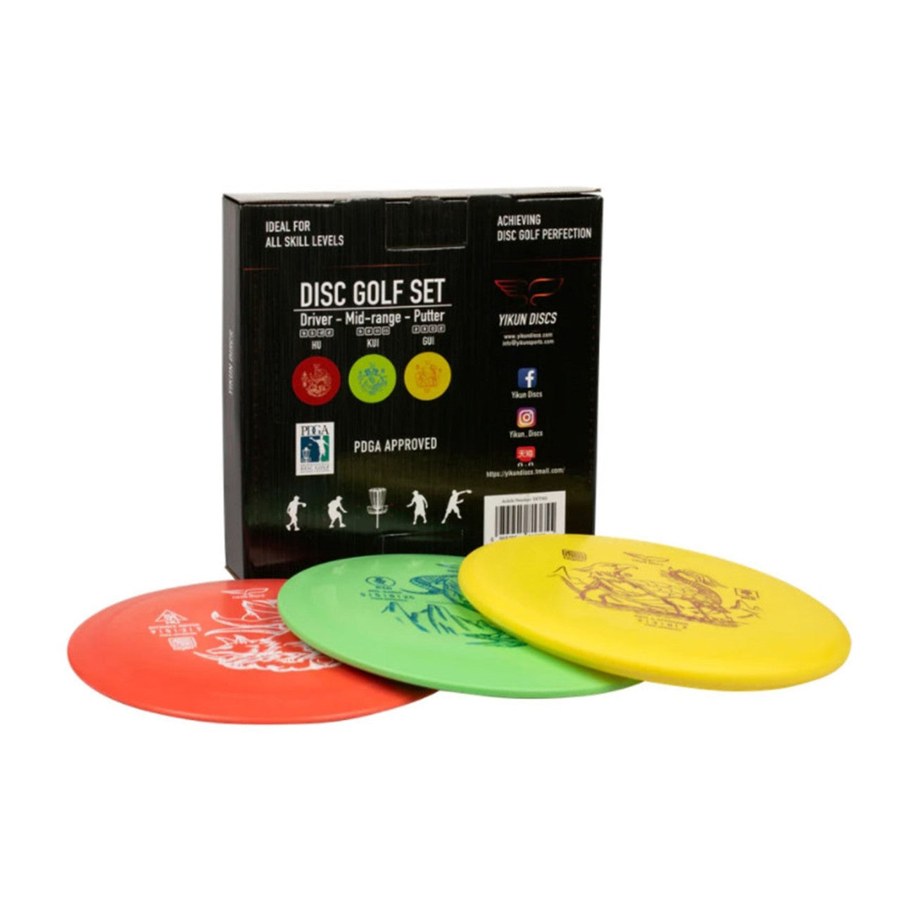 ASG Disc Golf Set Pro 3 stk.