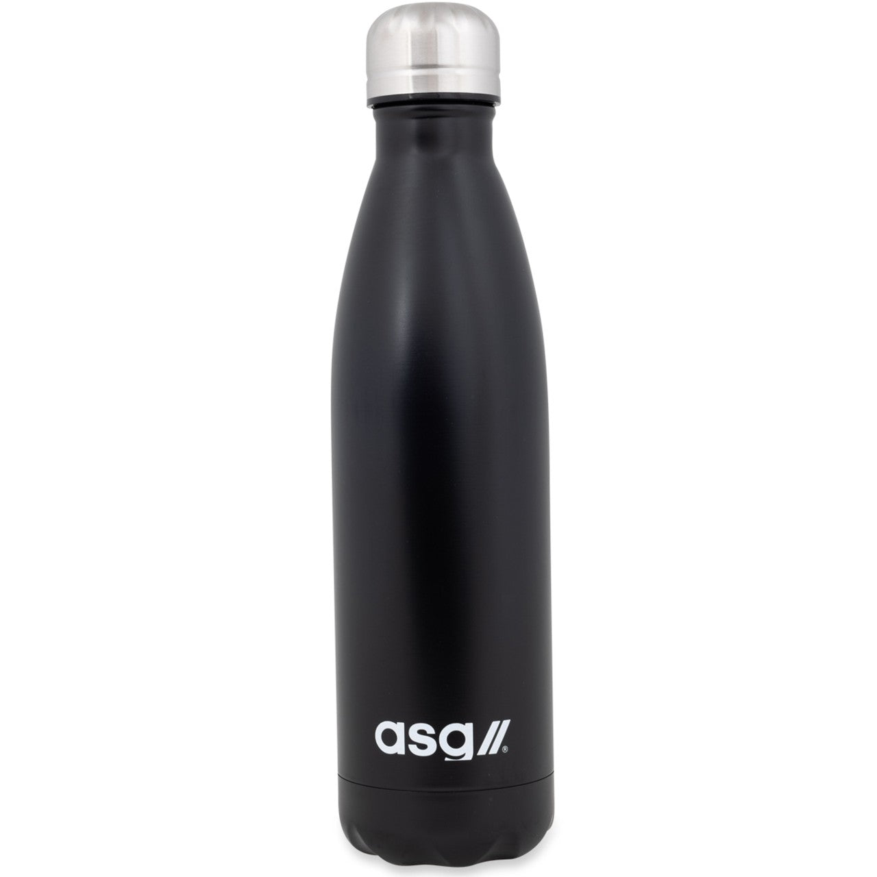 ASG Vattenflaska 500 ml – Svart Rostfri Drickflaska för Träning, Vardag & Återanvändning