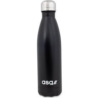 ASG Vattenflaska 500 ml – Svart Rostfri Drickflaska för Träning, Vardag & Återanvändning