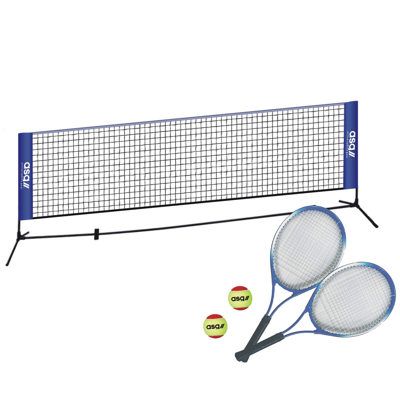ASG Badminton/ Tennis Set 3M med racket