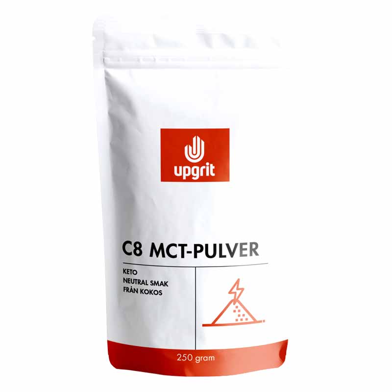 Upgrit C8 MCT-pulver – 250 g för Ren och Snabb Energi i Pulverform
