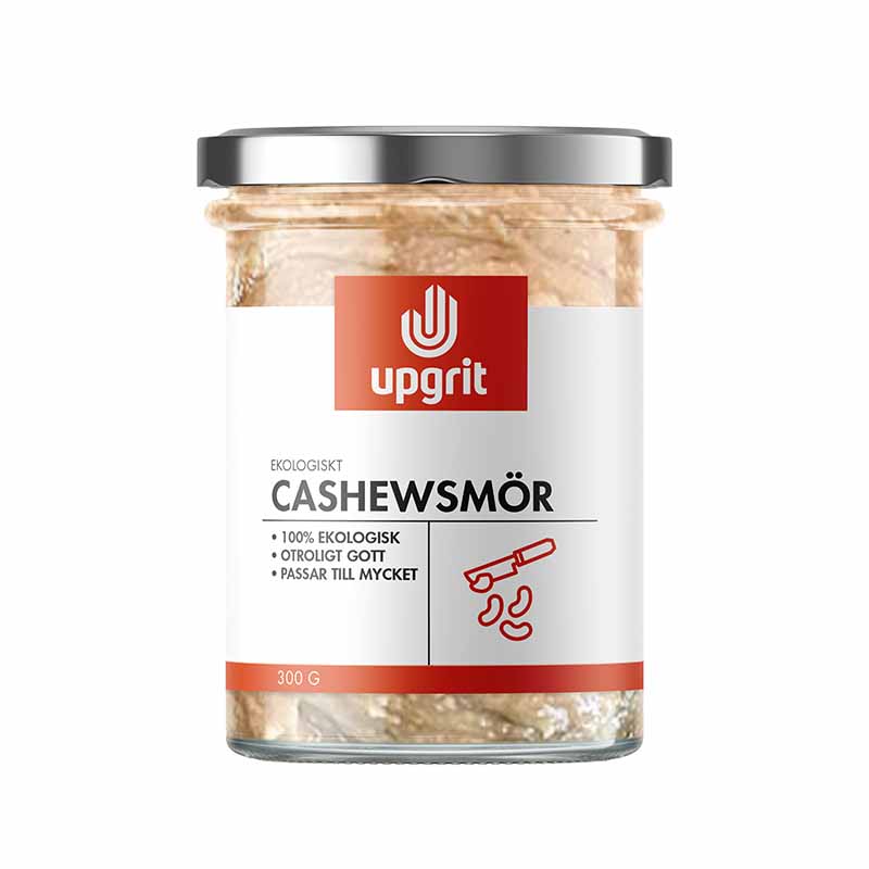 Upgrit Cashewsmör – Ekologiskt & Krämigt, 300 g