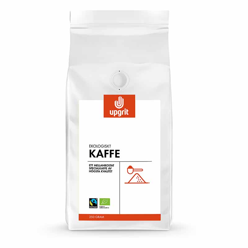 Upgrit Ekologiskt Kaffe – Malet Bryggkaffe, 250 g