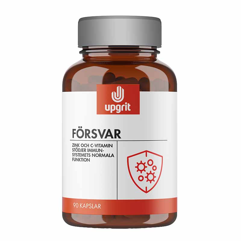 Upgrit Försvar – C-vitamin, L-Lysin & Zink för Immunstöd och Återhämtning