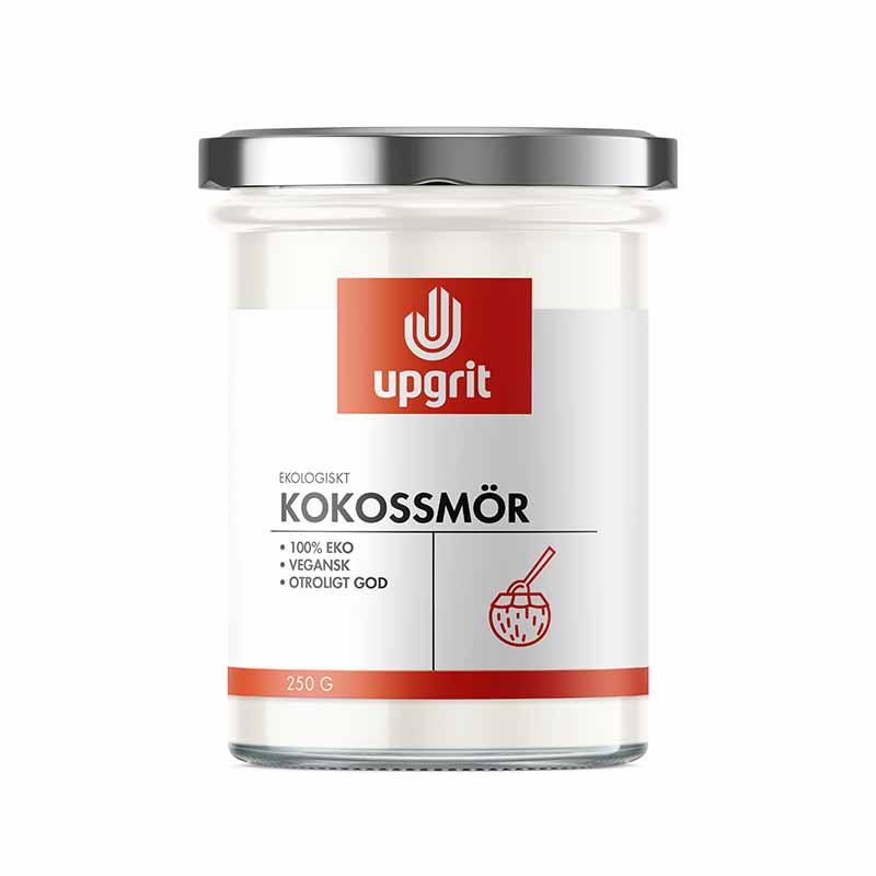 Upgrit Kokossmör – 100 % Ekologiskt Kokossmör, 250 g