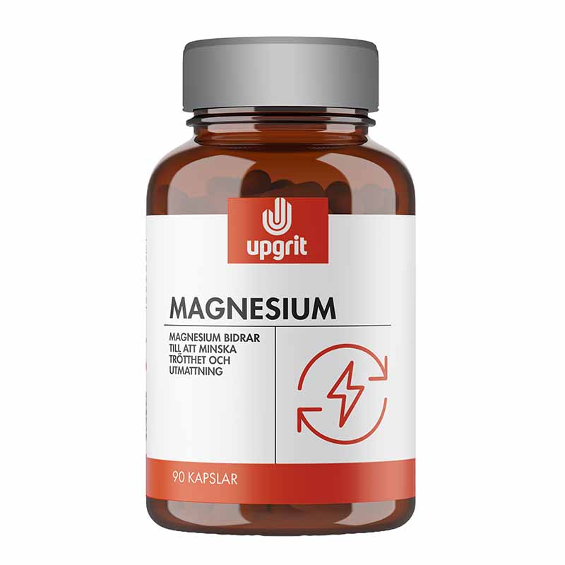 Upgrit Magnesium – 60 kapslar med Magnesiumbisglycinat för Optimalt Upptag