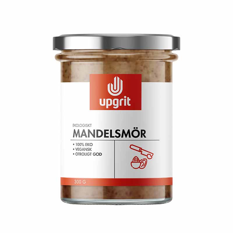 Upgrit Mandelsmör – Ekologiskt & Rent, 300 g