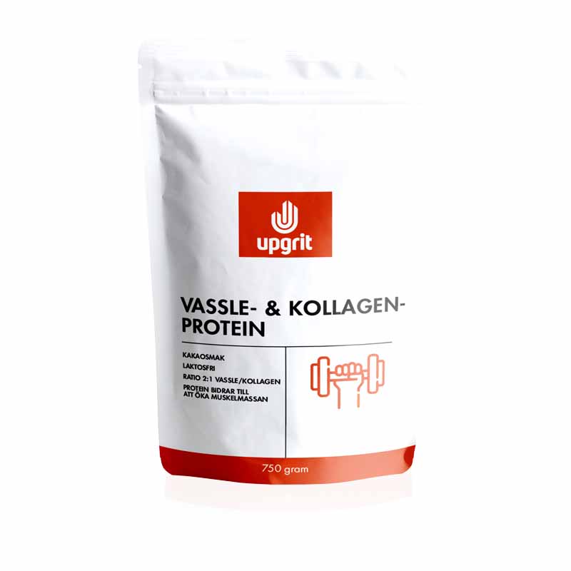 Upgrit Vassle & Kollagenprotein – Kakao, 750 g