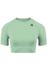 Gorilla Wear Whitney Seamless Crop Top, Grön